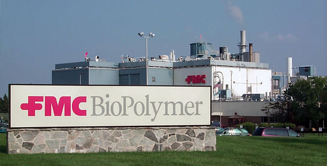 The FMC Biopolymer Business manufactures products for the food and pharmaceuticals industries.