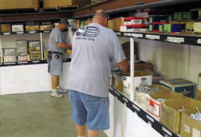 It is easy for workers at Atlantic Aluminum to locate materials, thanks to a more efficient inventory system. Photo provided by Atlantic Aluminum